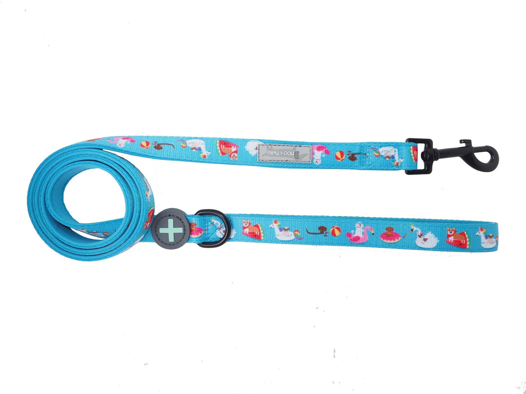 Blue Pool Party Pool Floats Neoprene Comfort Dog Leash