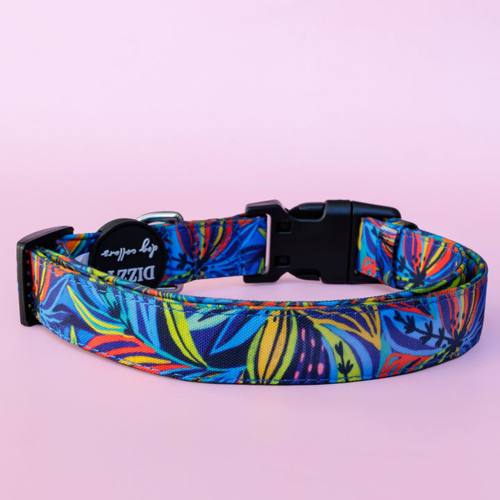 Oasis | Canvas & Neoprene Dog Collar-Dog Collar-Dizzy Dog Collars