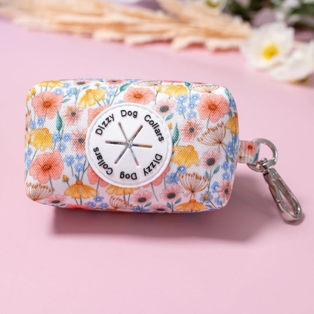 Peachy Posies | Waste Bag Holder-Waste Bag-Dizzy Dog Collars