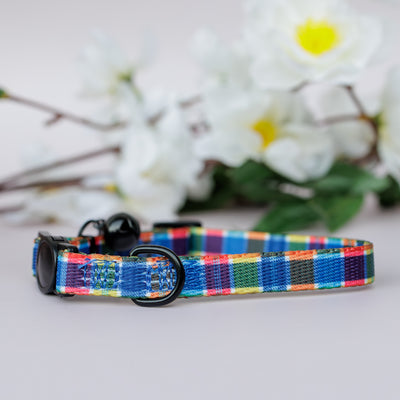 Country Plaid Cat Collar | Toy Breed Dog Collar | Puppy Collar