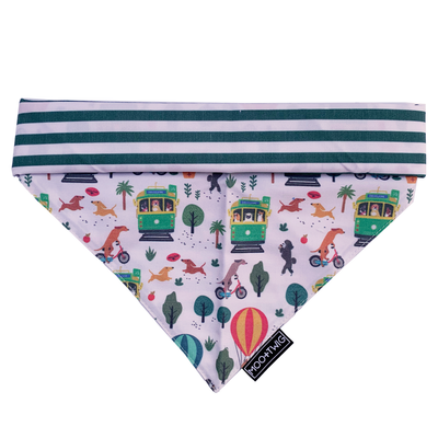 REVERSIBLE DOG BANDANA - Meanwhile in Melbourne-Bandana-Dizzy Dog Collars