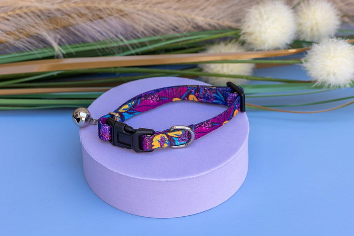 Sapphire Showers Cat Collar | Toy Breed Dog Collar | Puppy Collar-Dizzy Dog Collars