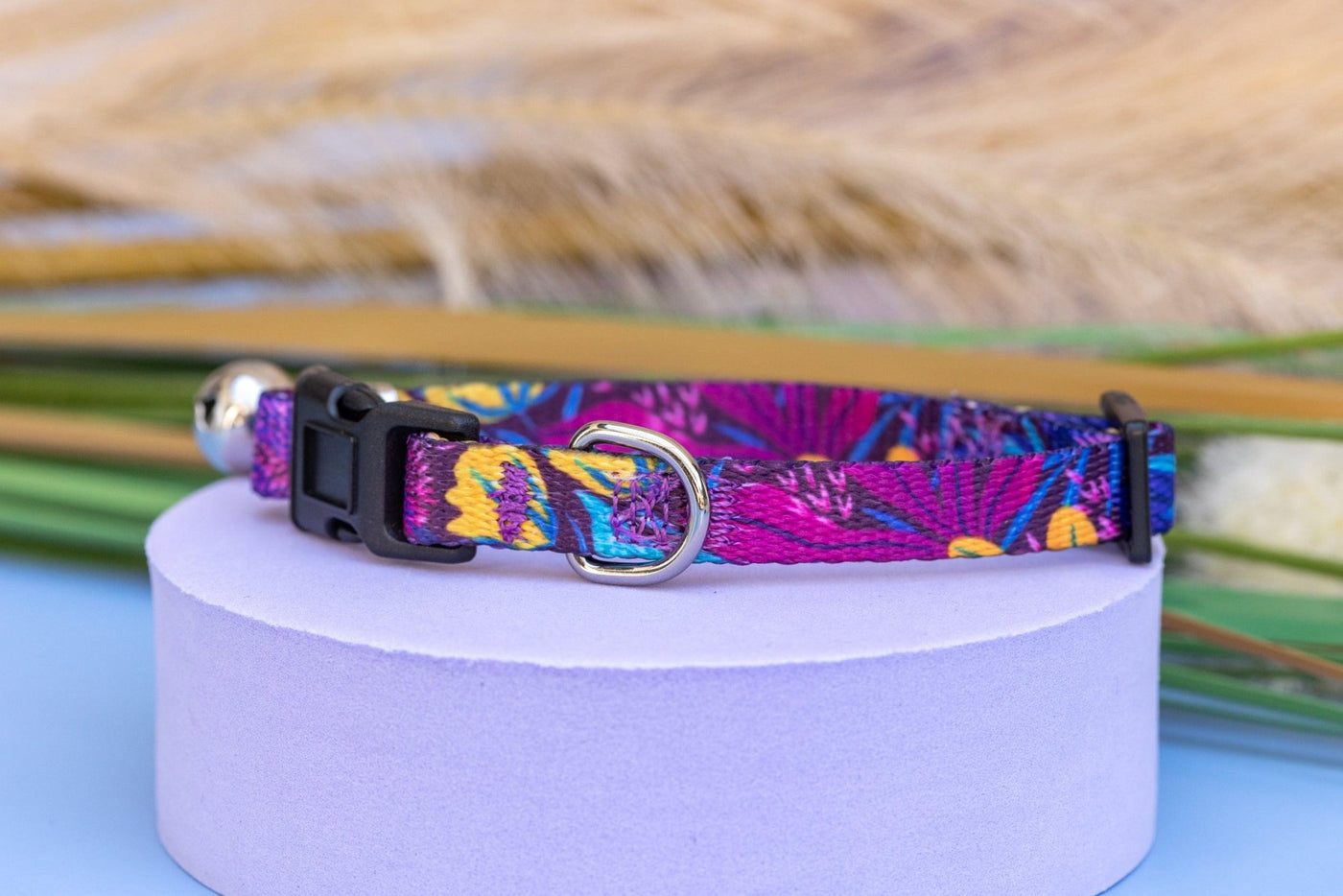 Sapphire Showers Cat Collar | Toy Breed Dog Collar | Puppy Collar-Dizzy Dog Collars