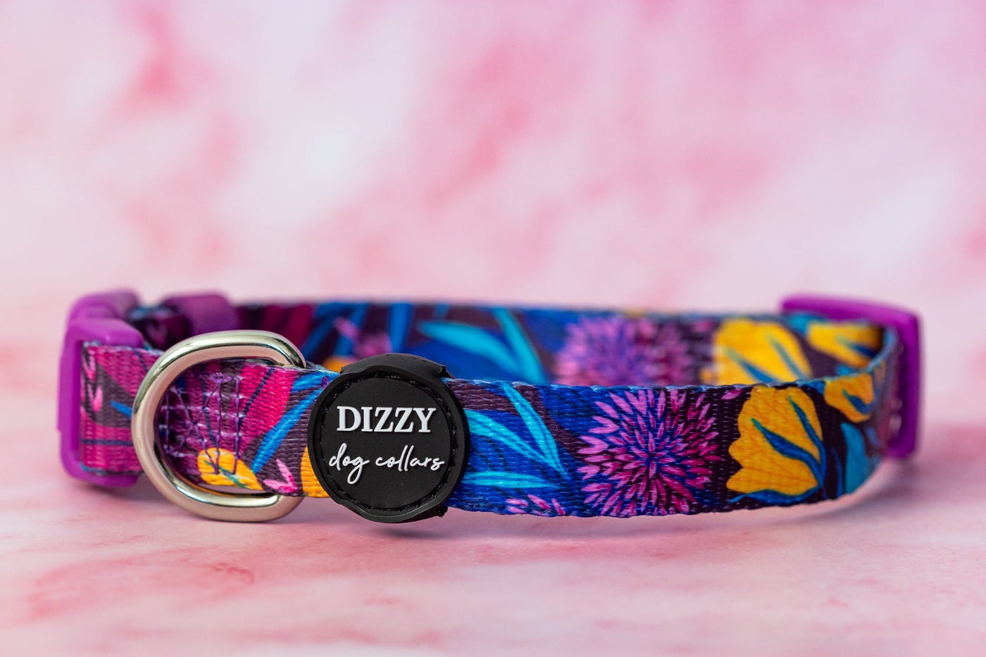 Sapphire Showers Dog Collar | Value Range Dog Collar-Dog Collar-Dizzy Dog Collars