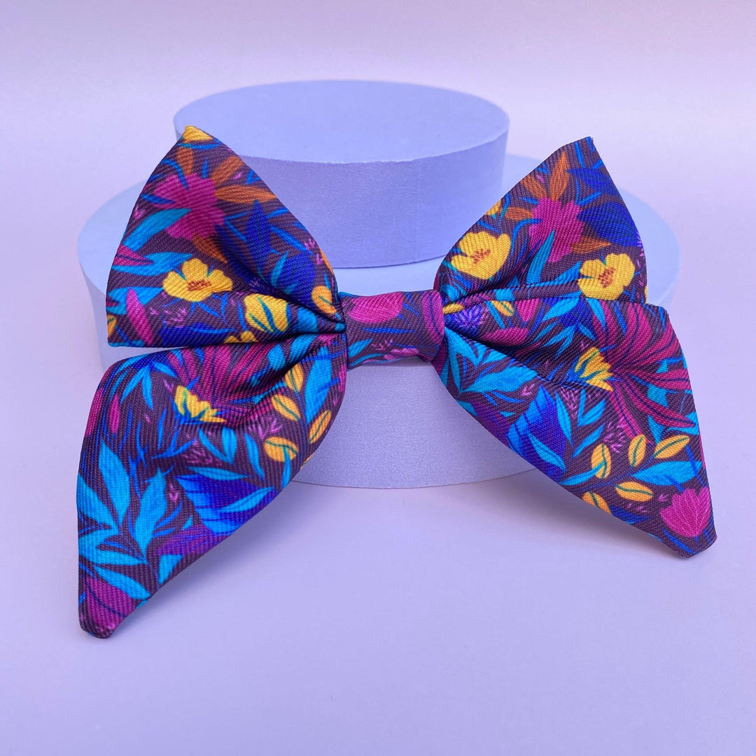 Sapphire Showere Sailor Bow - Dog Bow-Dizzy Dog Collars