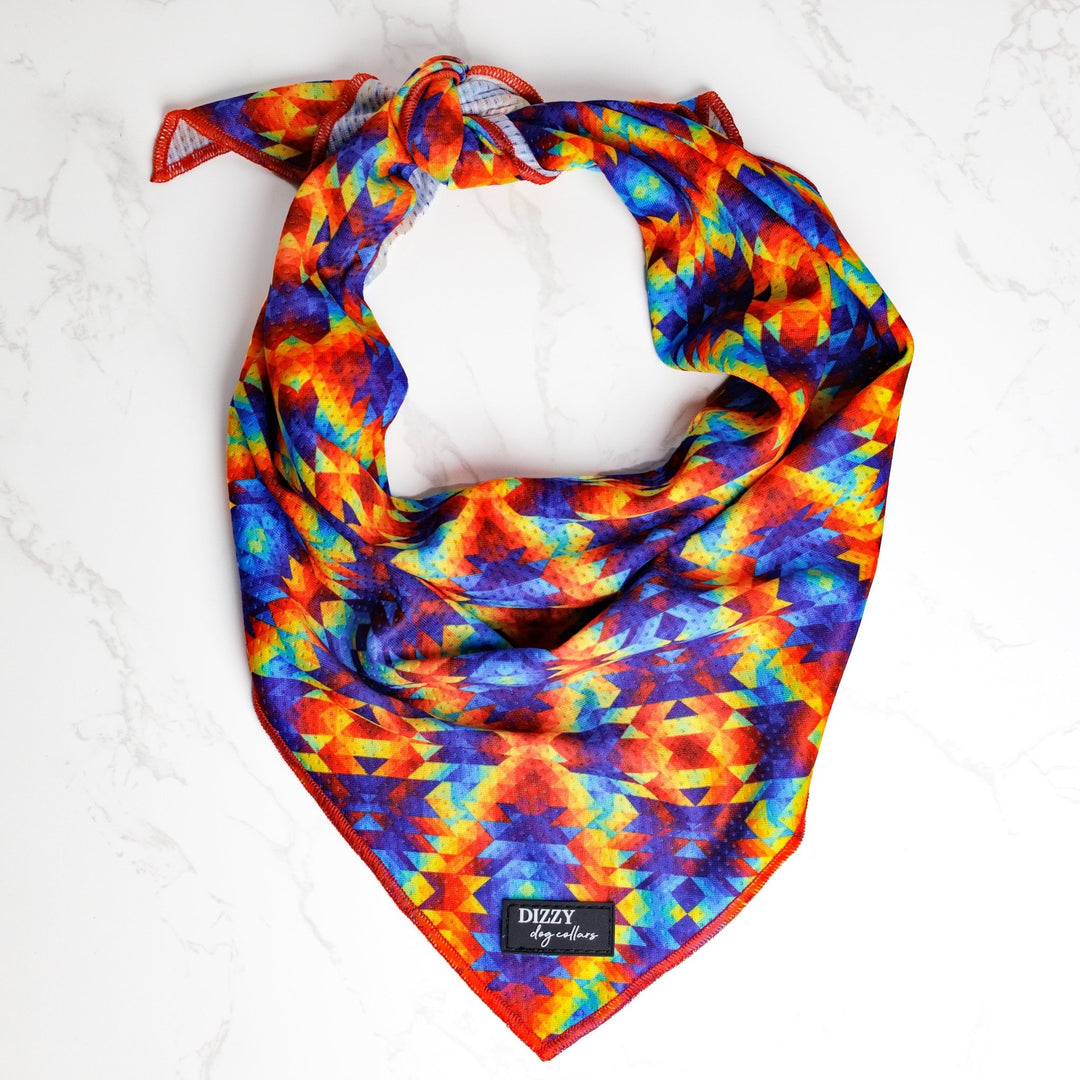 Tie Up Dog Bandana | Kaleidoscope-Bandana-Dizzy Dog Collars