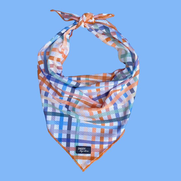 Bandana - Tie Up Dog Bandana - Vintage Gingham-Dizzy Dog Collars