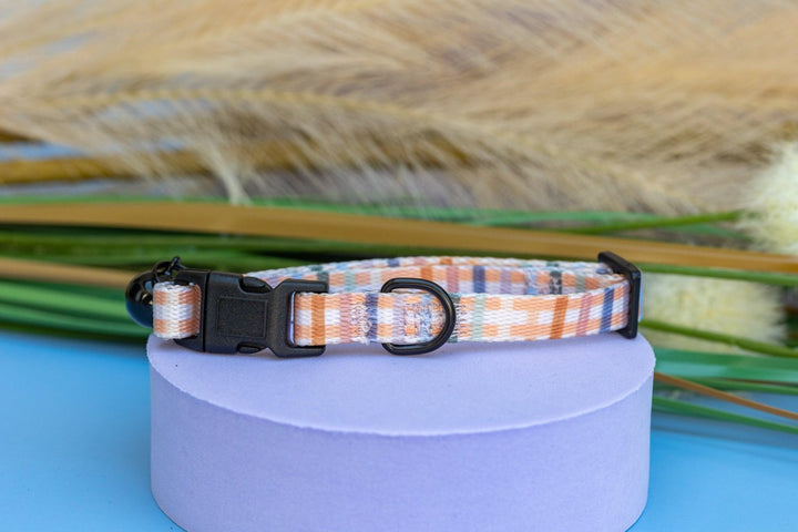 Vintage Gingham Cat Collar | Toy Breed Dog Collar | Puppy Collar-Dizzy Dog Collars